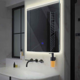 LED Spiegel Quadratisch | Touch-Schalter | Neutralweißes Licht - Reyze Seria Edge Model 5